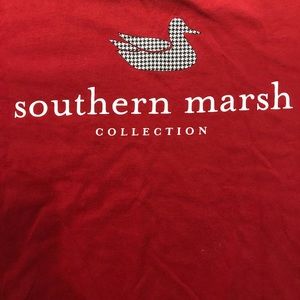 Southern Marsh Womens XL red short sleeve shirt